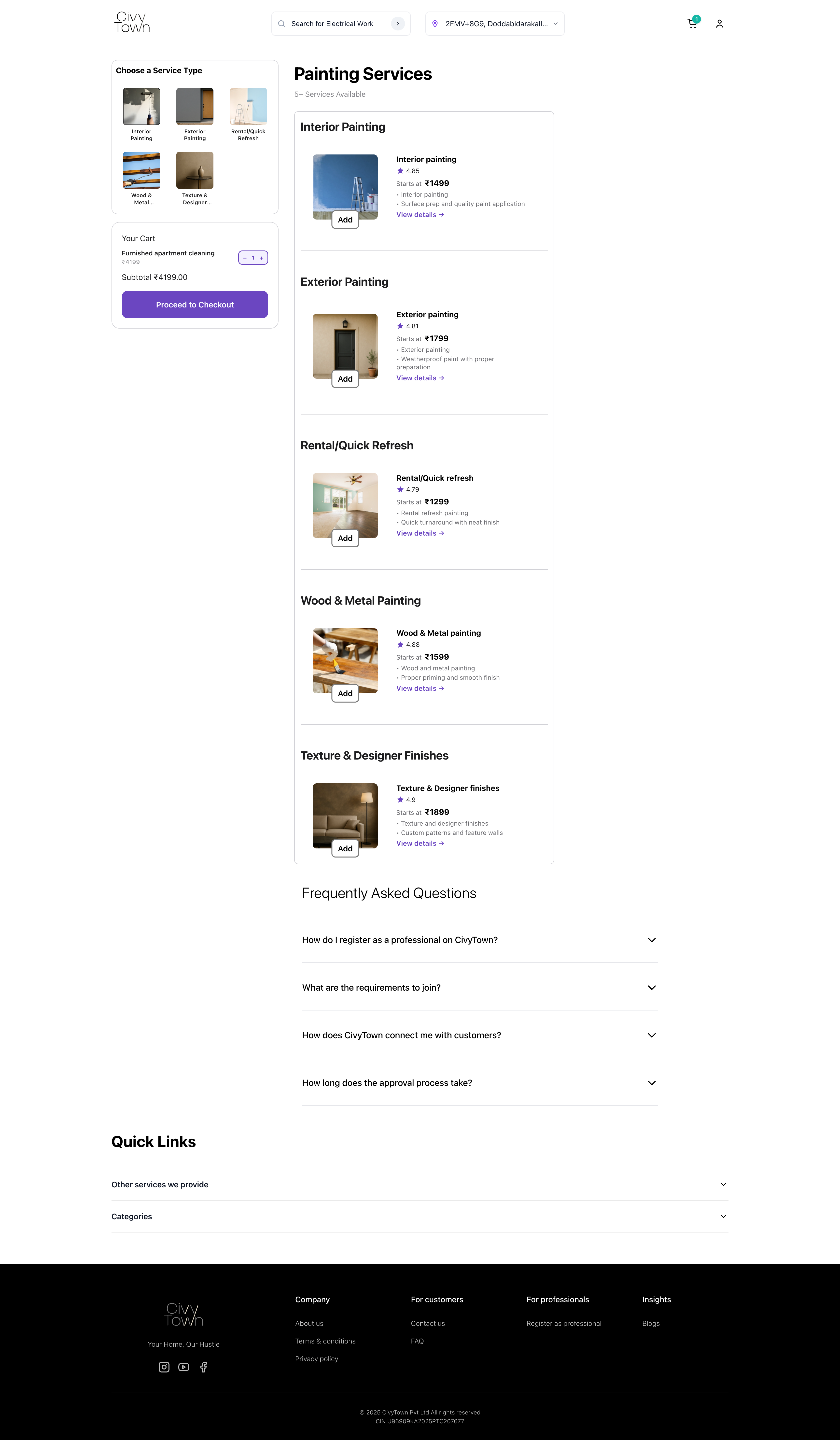 CivyTown — Service Categories 1